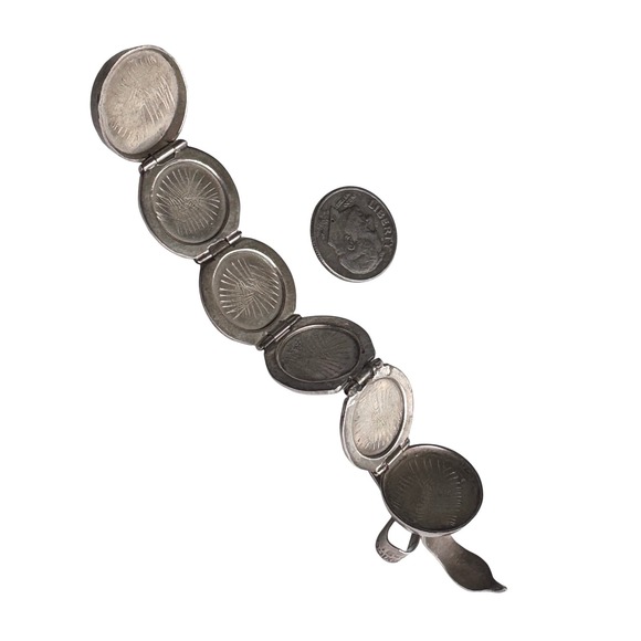 Vintage Puzzle ball sterling silver folding ball picture locket Taxco Mexico - Picture 4 of 11